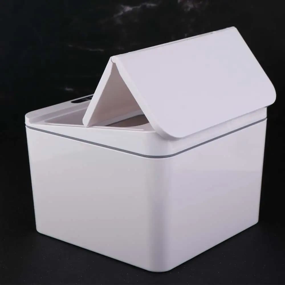 Cestino Elettrico con Sensore e Coperchio, 4L, Design da Tavolo, Portatile, con Sensore Automatico Intelligente