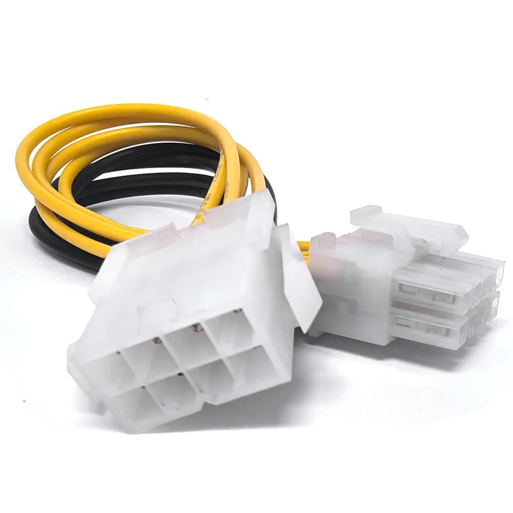 Cavo di prolunga di alimentazione PCI Express da 8 pin maschio a 8 pin femmina PCIe 6 + 2 pin per scheda video PCIe GPU CPU 18AWG