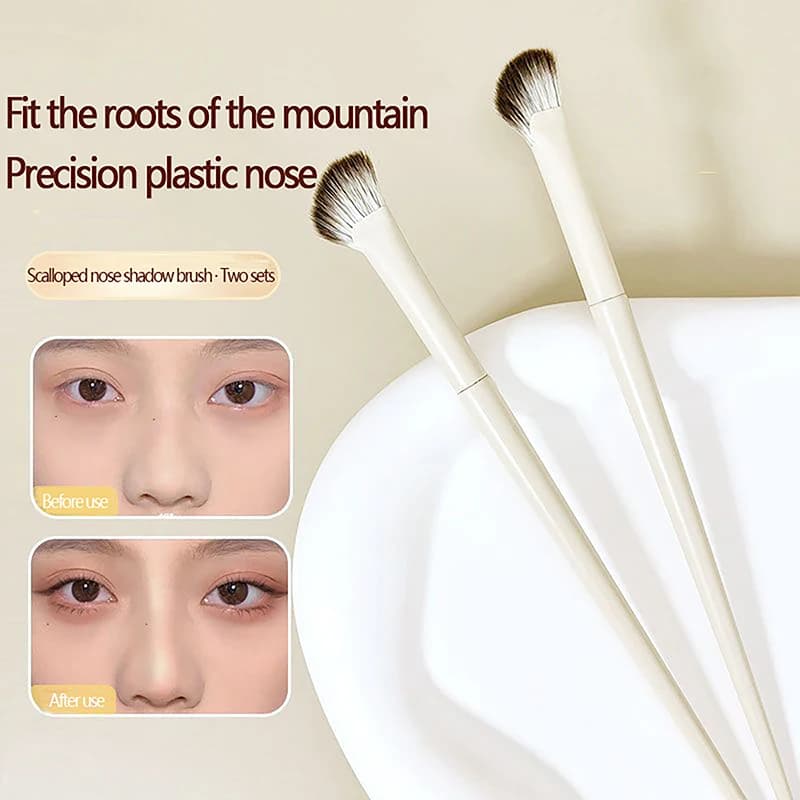 di1 fan-shaped brush for nose shading, illuminating and fard brush, suitable for contour of nose and eyes, beauty tools for women's face