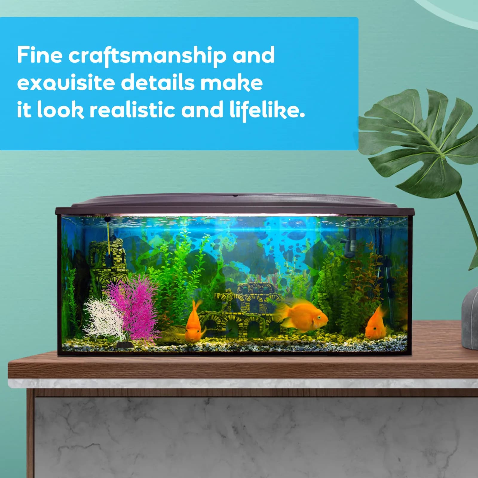 Corallo Artificiale Resistente all'Usura per Acquario, Decorazione Creativa per Paesaggio Acquatico, Corallo Decorativo Fai-da-Te per Acquario