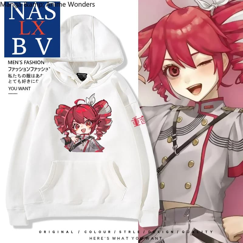 Kasane Teto Anime Hooded Sweatshirt Hoodie Sweatshirt Autumn Winter Man Woman Casuals Clothes Garments Clothing Birthday Gift
