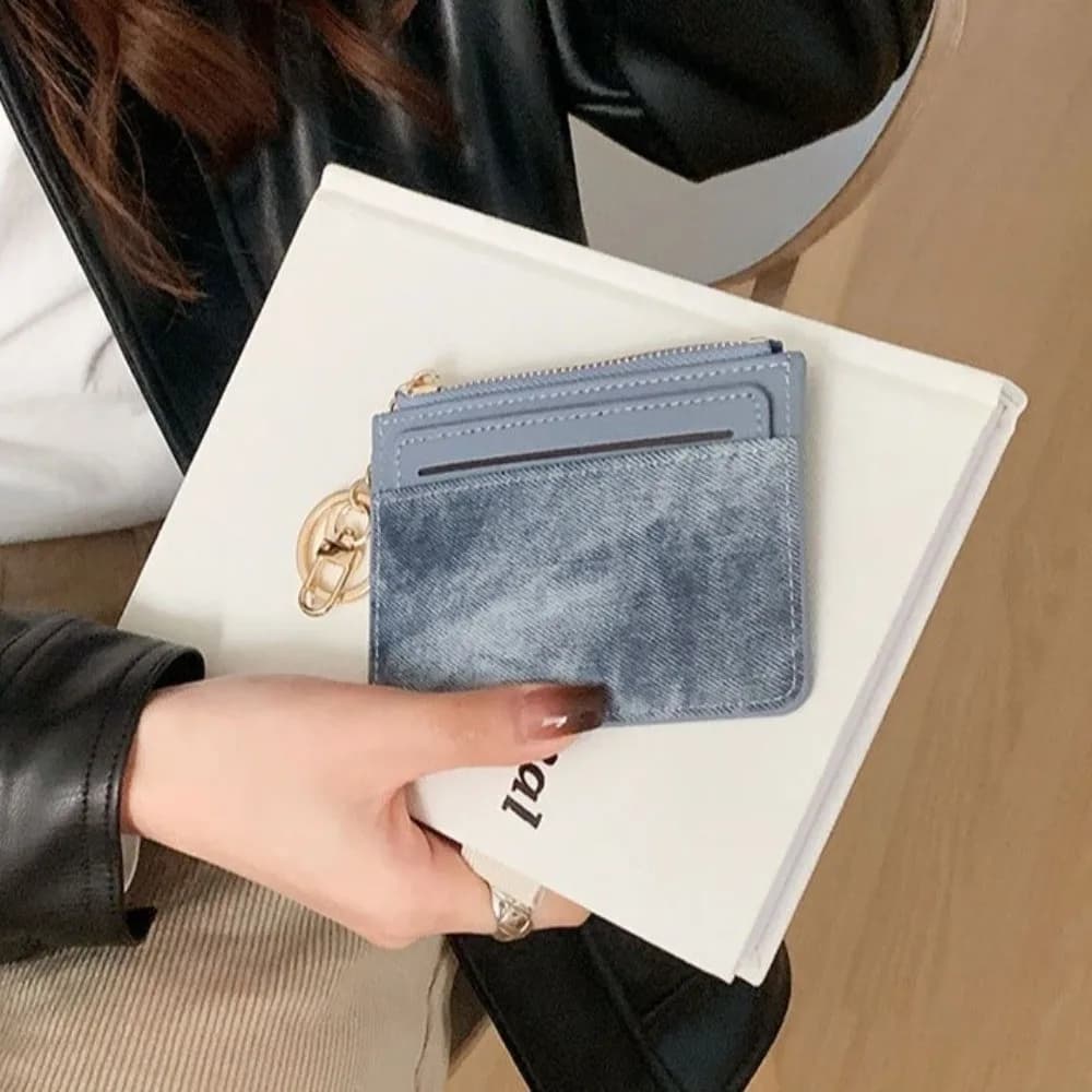 Portafoglio da Donna in Pelle PU Carino, Sottile, con Molteplici Scomparti per Carte, Portachiavi Multifunzionale, Porta Carte Cartoon da Viaggio