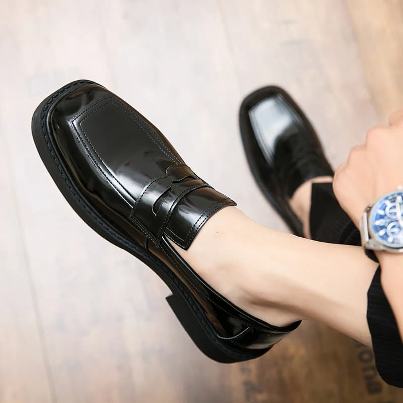 Nuove Scarpe da Uomo in Pelle con Rialzo, Mocassini Eleganti di Lusso Comodi da Lavoro e Cerimonia