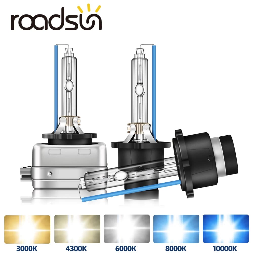 Radsun 2 pezzi faro D1S D2S D3S D4S Xenon HID lampadine per auto 35W D1 D2 D3 D4 faro 4300K 6000K 8000K 10000K lampada automatica 12V