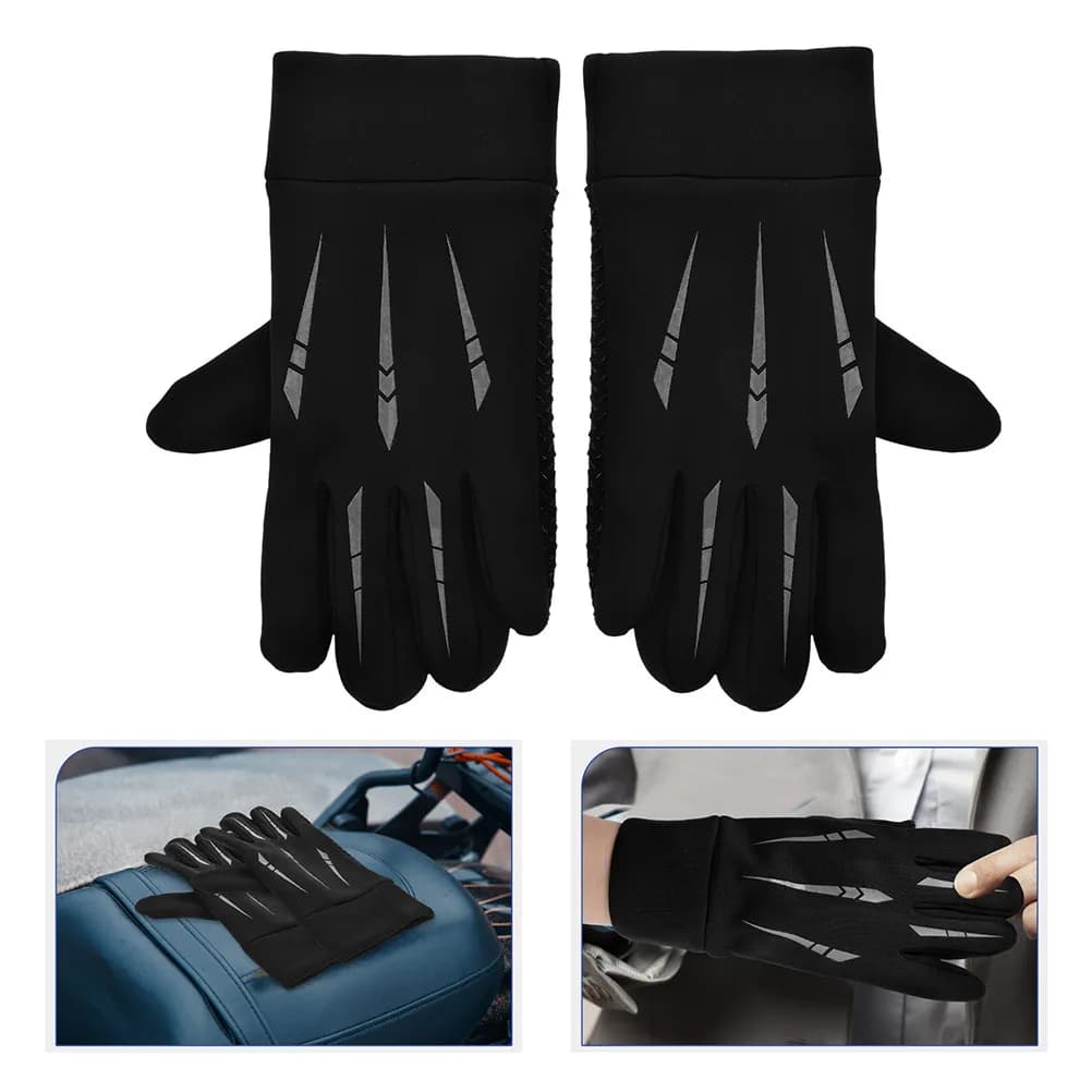 Motorcycle Gloves Full Finger Windproof Touchscreen Insulated Warm Riding Gloves For Men Women Winter Motorcycling Hiking
