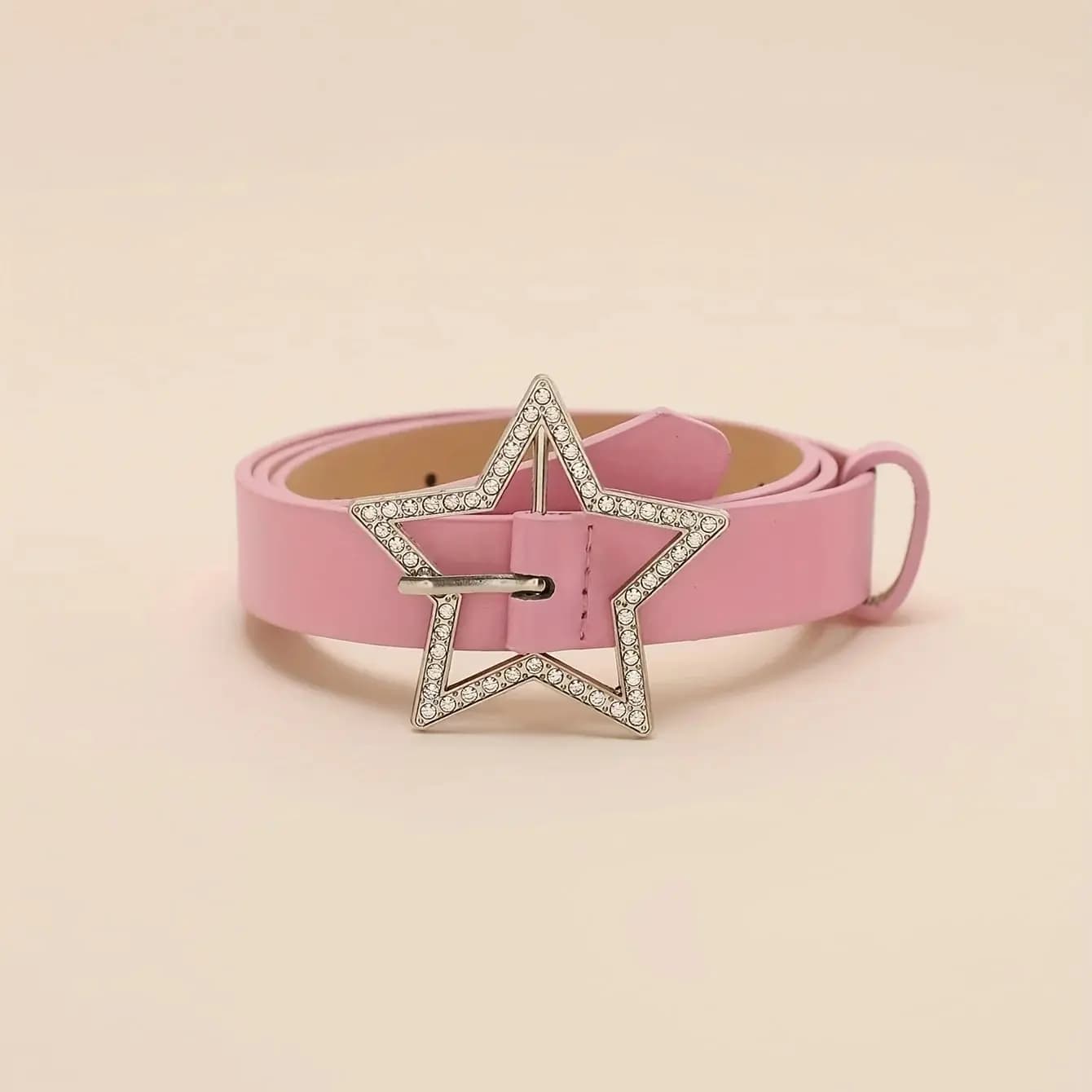 Cinture Y2K per donna Spice Girls Cintura rosa nera bianca Denim Star Cintura in pelle PU con strass Ins Cinture jeans con corsetto dolce e fresco