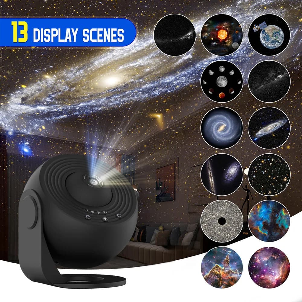Proiettore stellare 13 in 1, proiettore planetario Galaxy per camera da letto, proiettore Aurora, proiettore luce notturna per bambini adulti