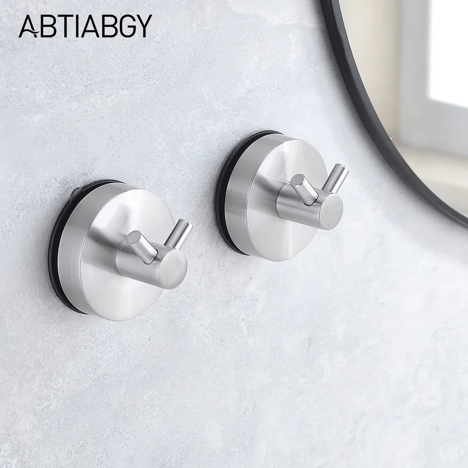 2 pezzi 5kg riutilizzabili ventosa gancio in acciaio inox aspirapolvere ganci accappatoio gancio nichel cucina bagno accessori per la casa