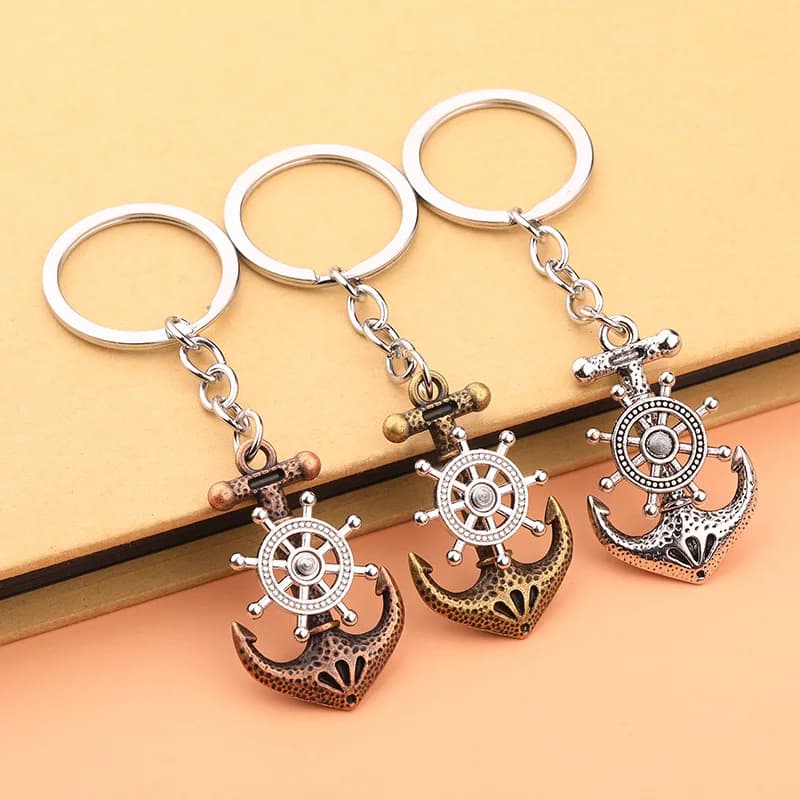 1Pcs Exquisite DIY Keychain, Simple Cartoon Boat Anchor Design Keychain, Fashionable Gift for Mom, Wife, Girlfriend, Birthday Anniversary Valentine's Day Gift