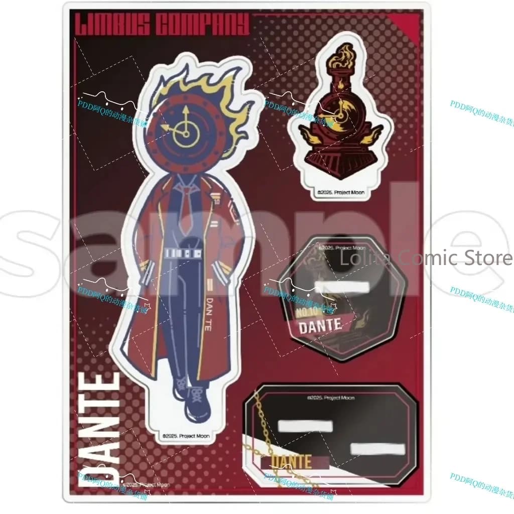Anime Limbus Company Dante‌ Cosplay figure Q version Acrylic Stand Standing sign Accessory ornament Halloween gift