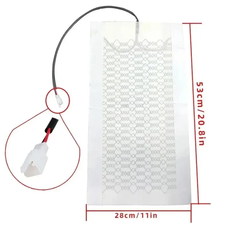 12v Carbon Fiber Heated Seat for car Suv Heater Pads interior seat cover Heater Warmer support 53x28cm