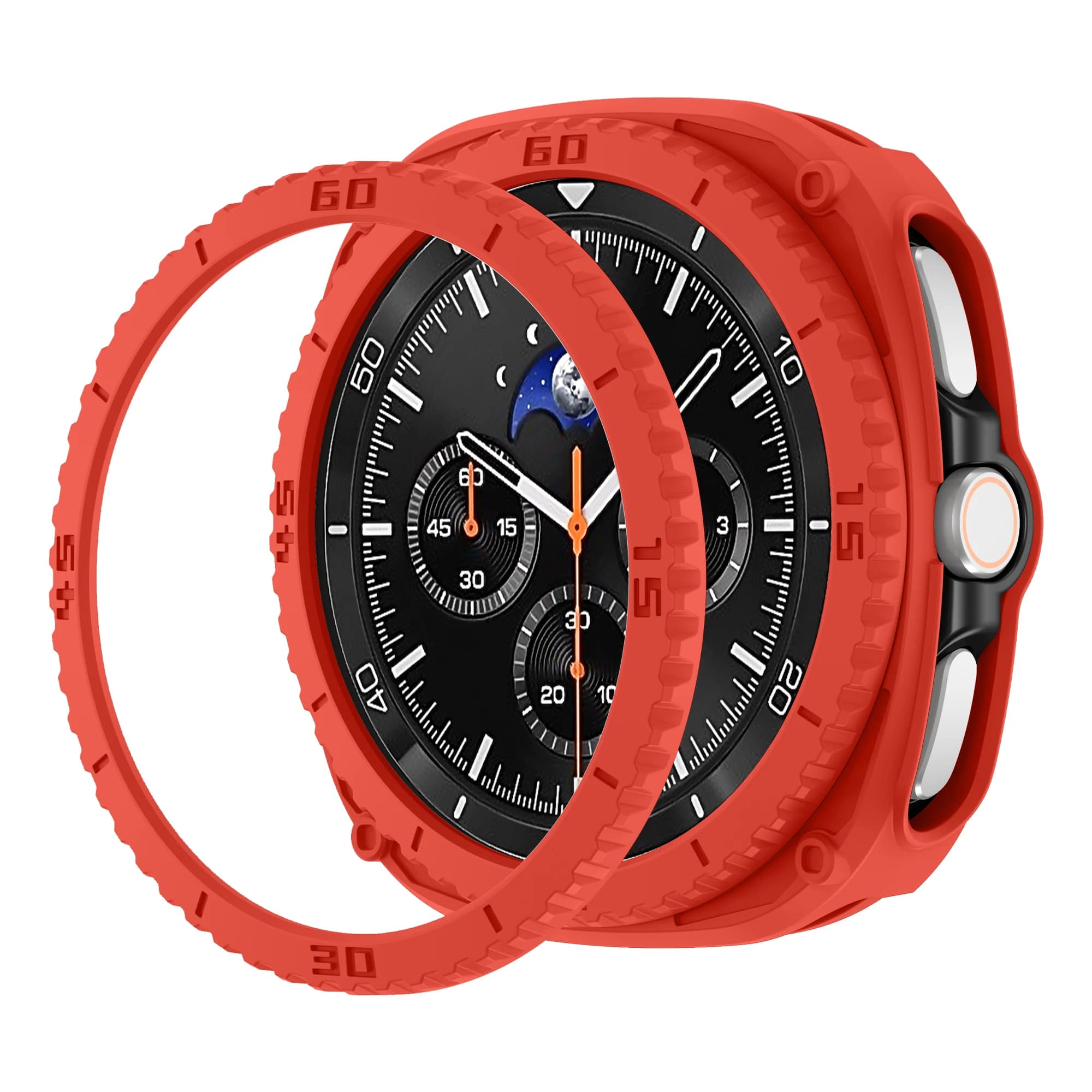 PC case + scale protective ring for Samsung galaxy watch 8 classic 46mm Accessories Hollow bumper for galaxy watch 8 classic cover