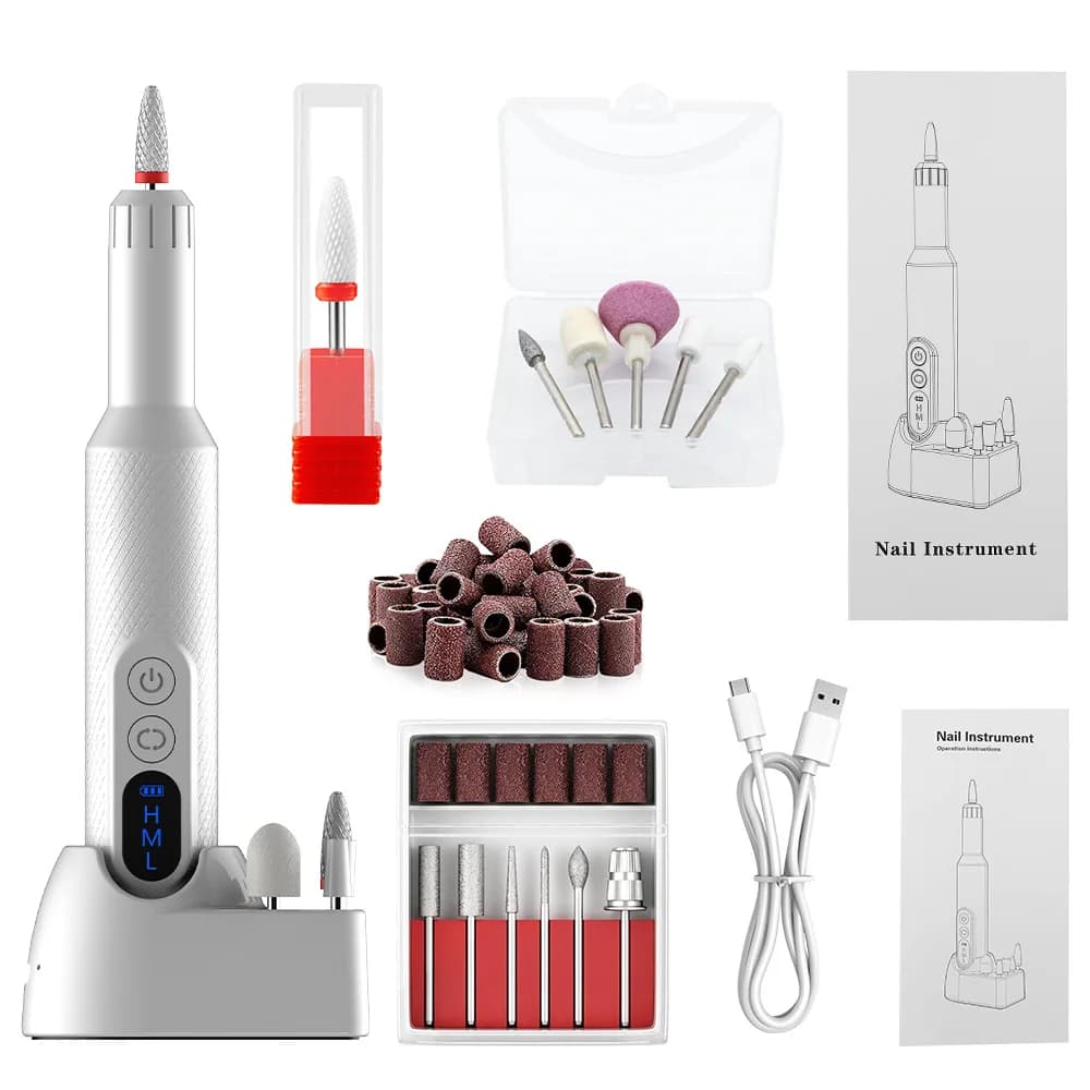 Portable Electric Nail Drill Kit, Cross-border Manicure Grinder for Nail Remover and Polishing Tool
