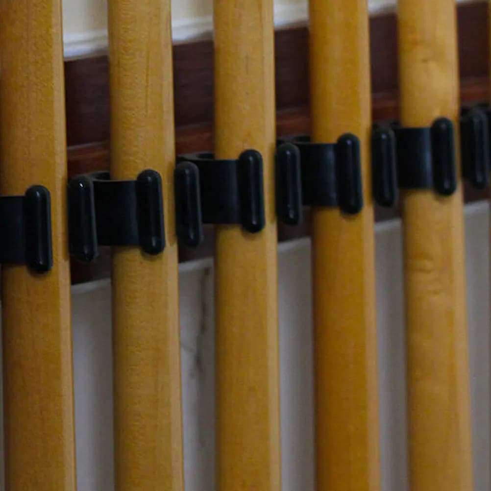 12 Pezzi Supporto a Parete per Stecche da Biliardo, Porta Canna da Snooker, Porta Canna da Pesca, Morsetto di Fissaggio Sicuro