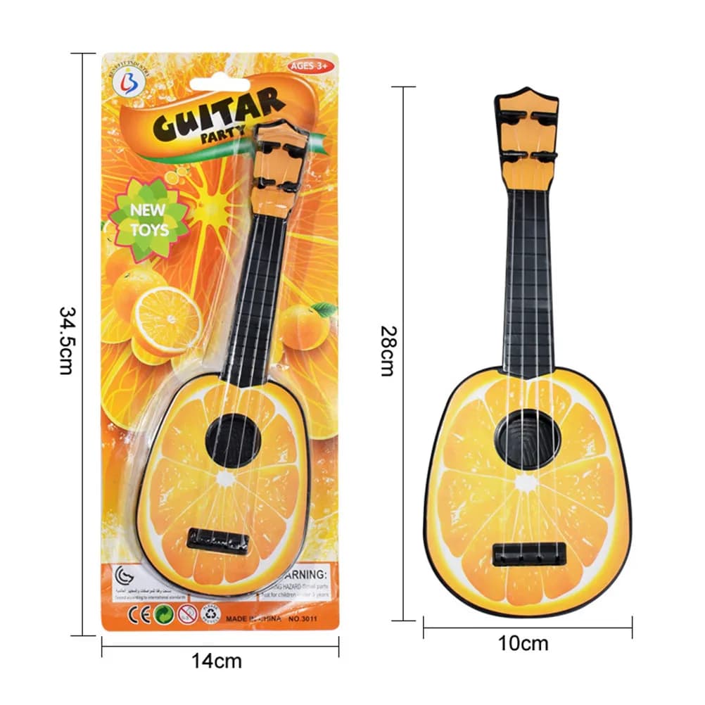 Set di 4 Ukulele per Bambini, Chitarra Giocattolo per Bambini Piccoli, Strumento Musicale Carino per Bambini