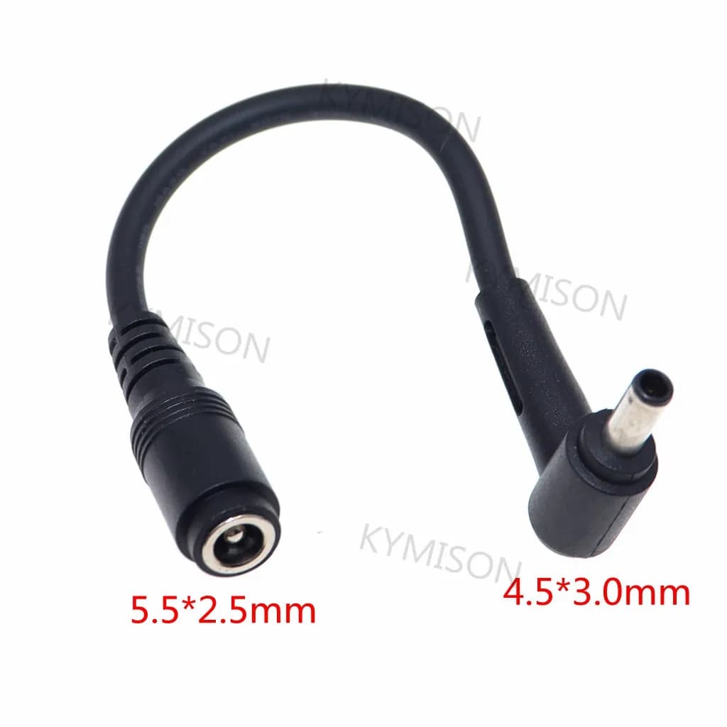 Jack DC 5.5*2.5 femmina a 4.5*3.0mm maschio cavo convertitore adattatore per caricabatterie cc per Notebook portatile Asus 120W 19V 6.32A