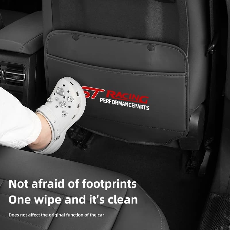 Seggiolino auto Anti-Kick Pad Copertura Della Protezione Posteriore In Pelle Per Ford ST Mustang F150 Explorer Focus Fiesta EDGE Escort Falcon Ranger Mon