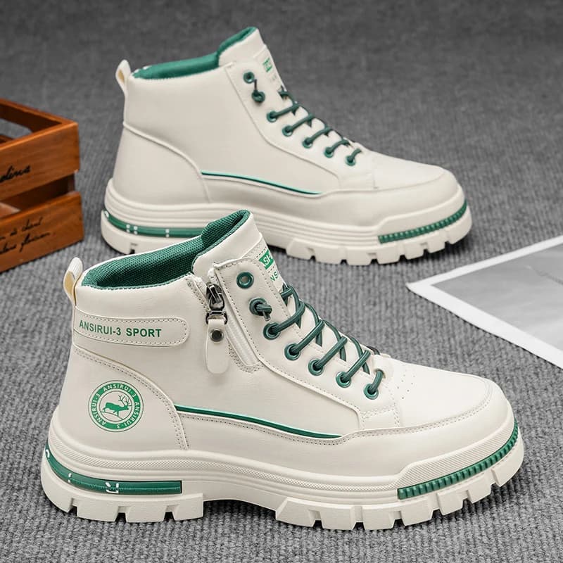 Scarponi da trekking comfort versatili e medi da uomo Scarpe da ginnastica casual con piattaforma alla moda da trekking all'aperto