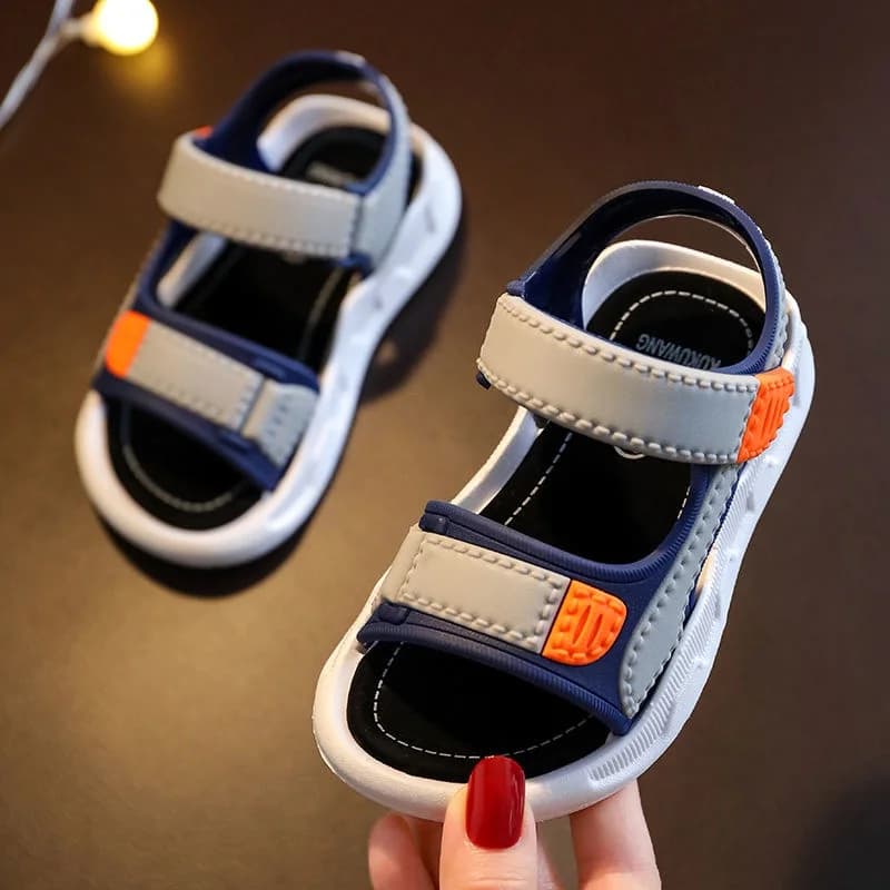 Sandali estivi per bambini Sandali per neonati in tinta unita Suola morbida antiscivolo Sandali per ragazze per ragazzi Scarpe per bambini da spiaggia 2-12 anni