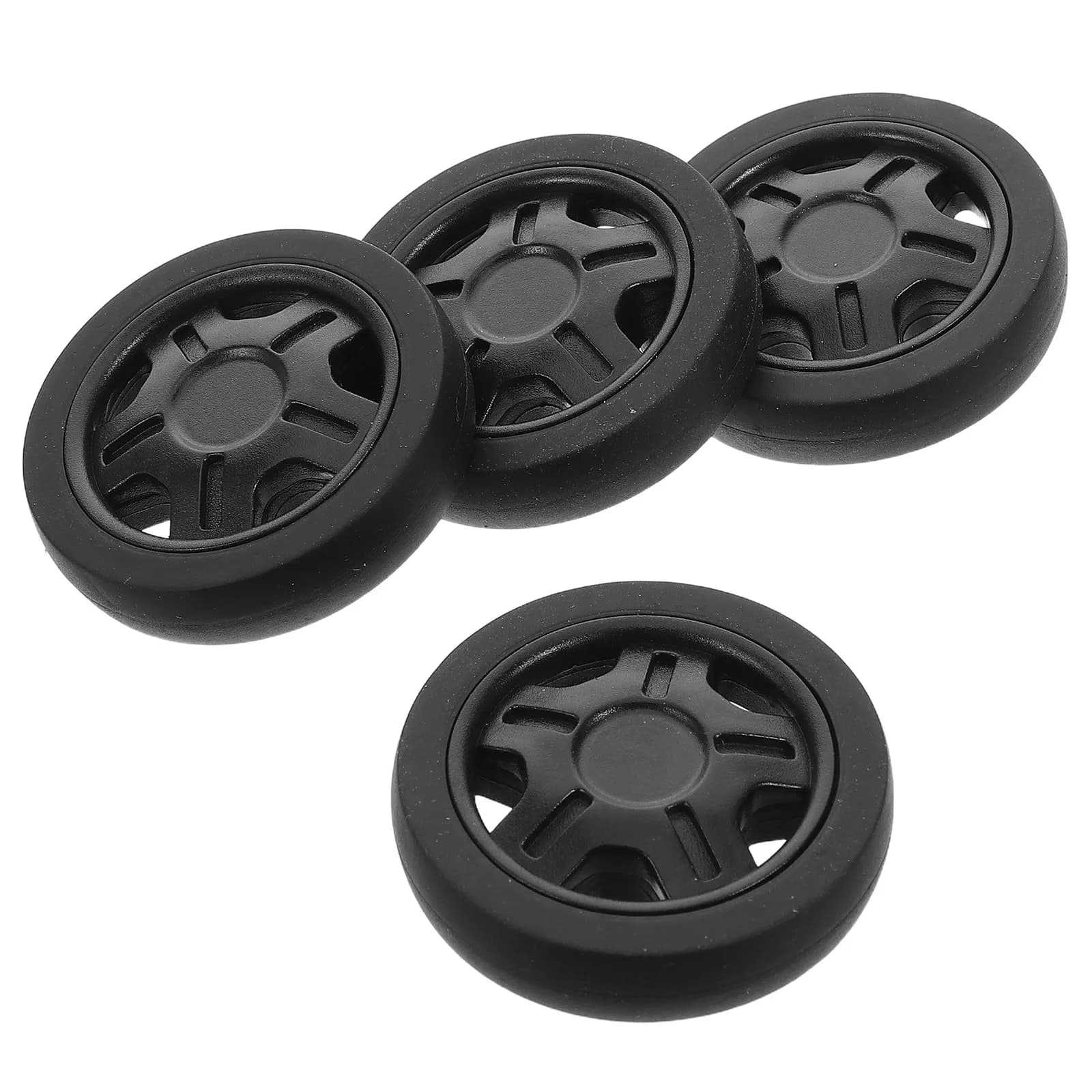 4Pcs Luggage Universal Wheel Replacement Kit Silent 360 Swivel Casters High Strength Wear Resistant Easy Tool Free Install