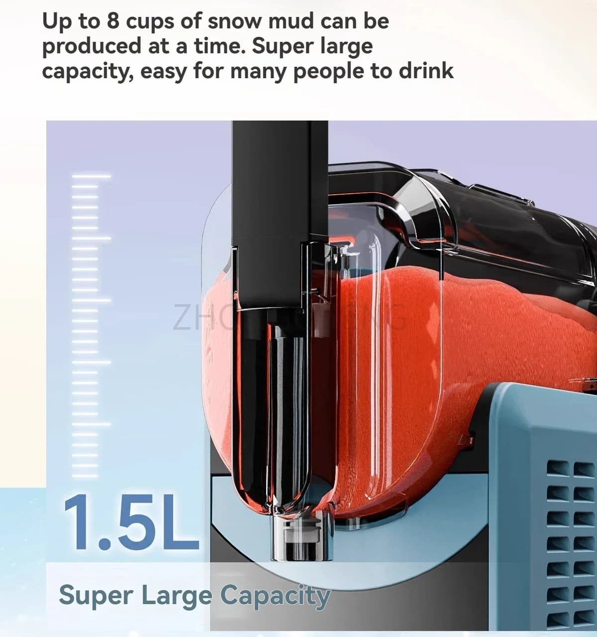 New 2L Slush Machine Blender Milk Tea Shop Household Small Ice Maker