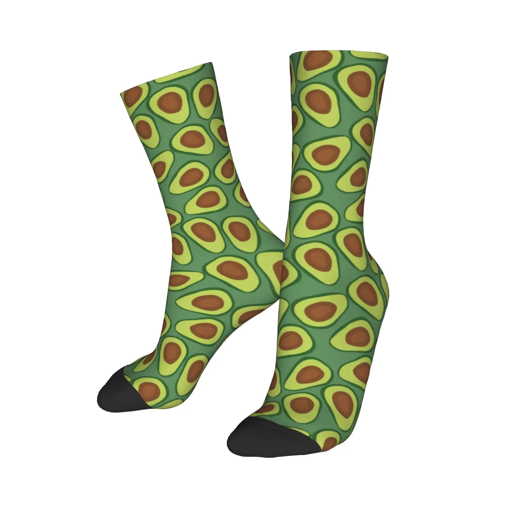 Men Socks Cute Fruit Vegetable Stockings Autumn Funny Warm Soft Socks Custom Climbing Non Slip Socks