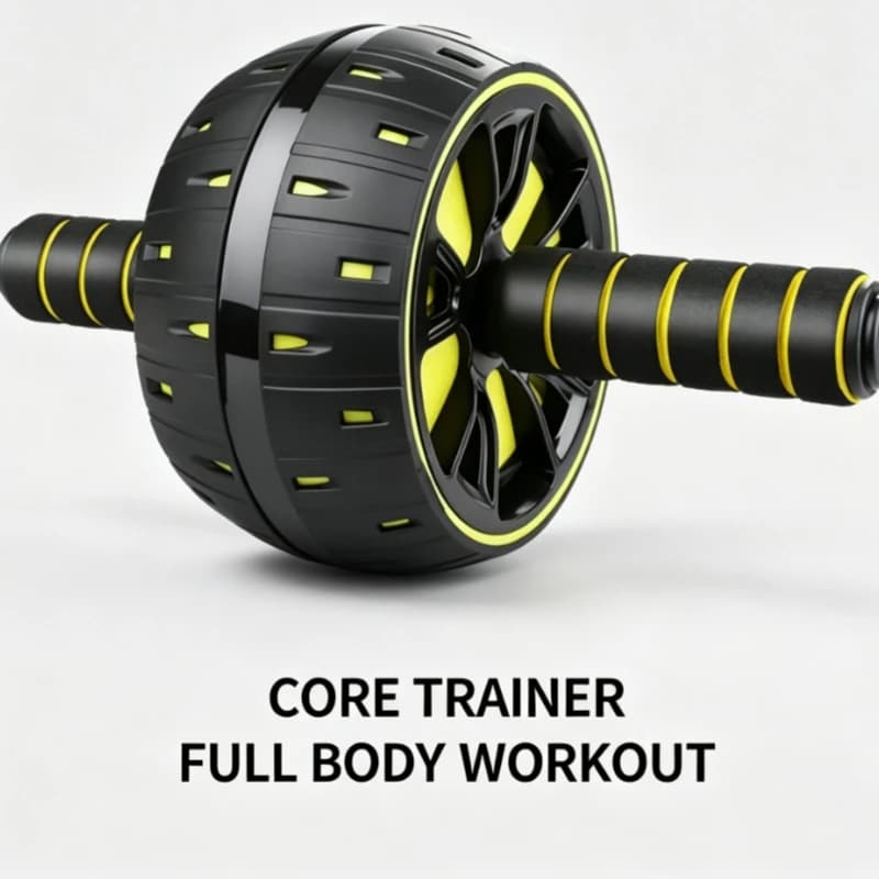 Home Ab Roller Wheel Core Muscle Trainer Belly Fat Burner Fitness Equipment Gear