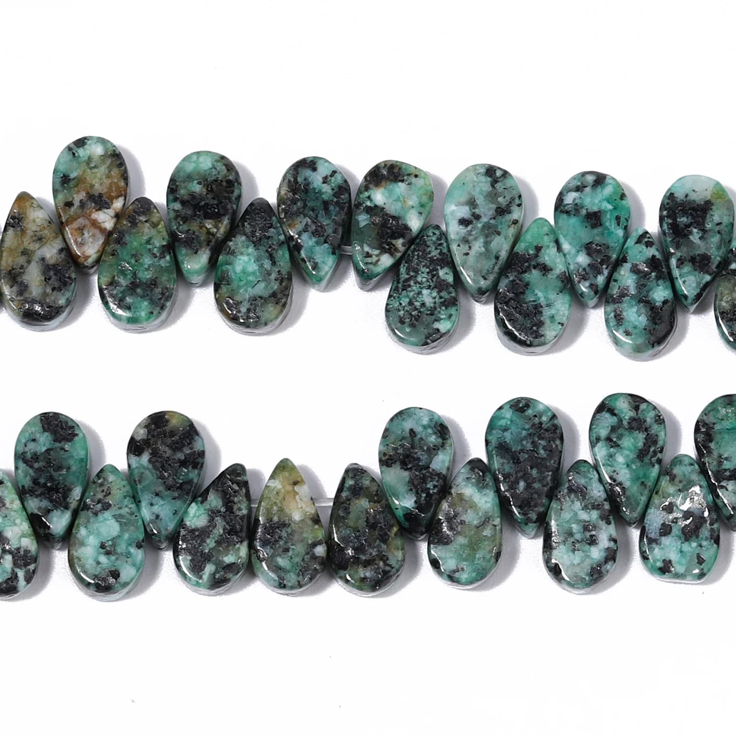 9x5.5mm forma di goccia d'acqua perline di turchese africano naturale per gioielli fai da te che fanno collana artigianale braccialetto Charms accessorio pendente