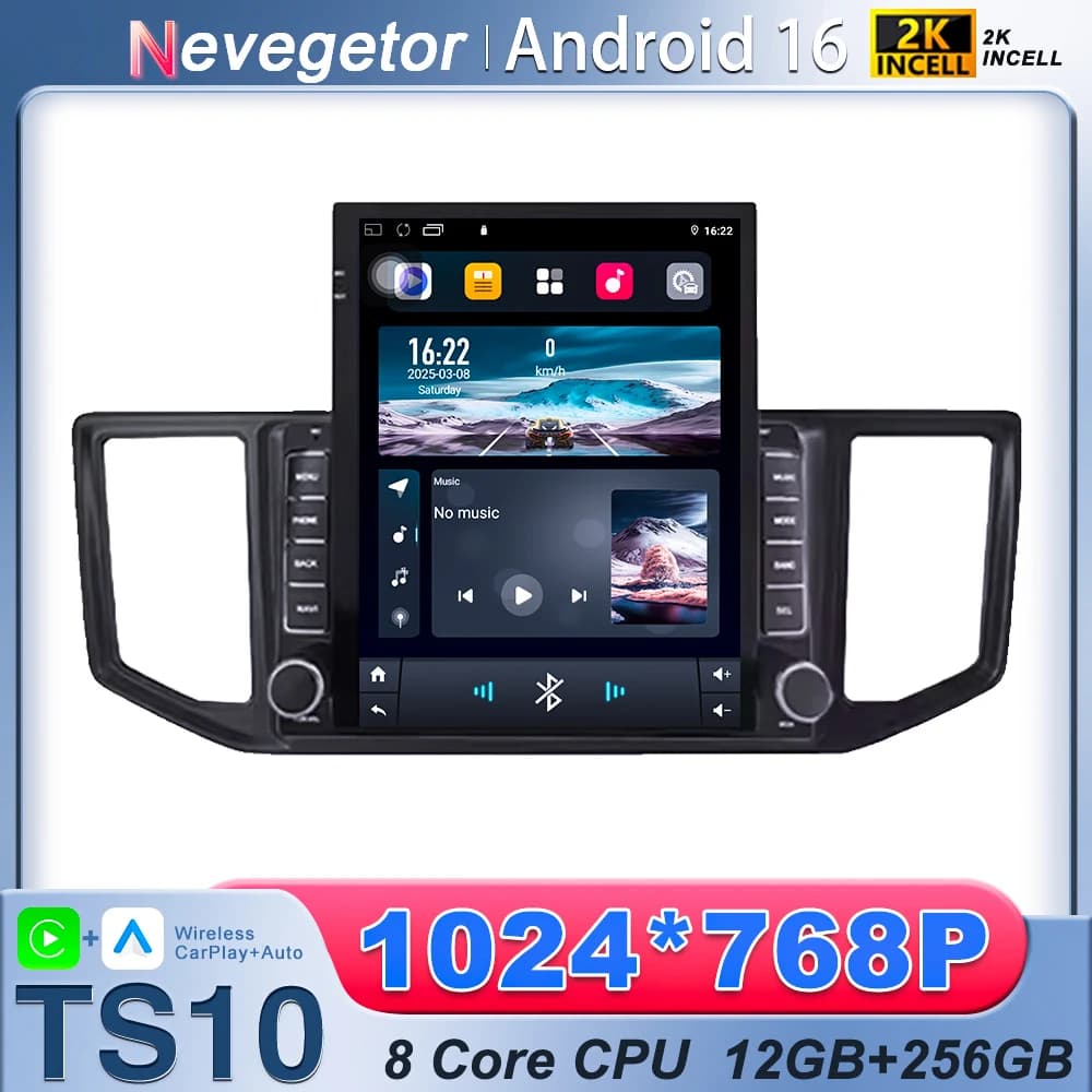 Autoradio da 9,7 pollici per Volkswagen Amarok 2016 - 2020 Navigazione GPS Wireless Carplay Auto Car Radio stereo 4G