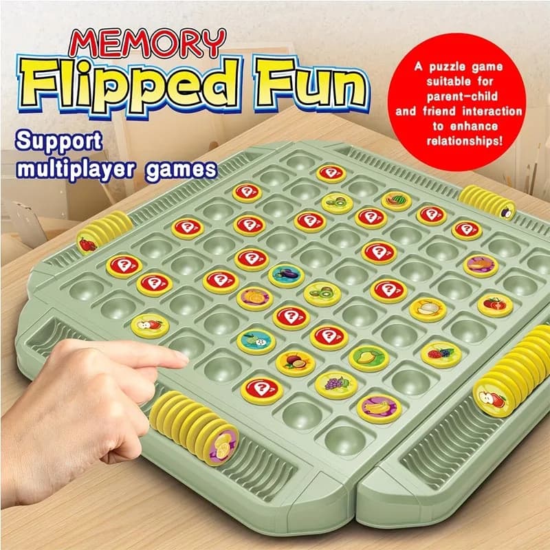 Fun Fruit Flip Game Baby Memory Logic Thinking Training Multi Player Interactive Early Education Educational Board Game For Todd