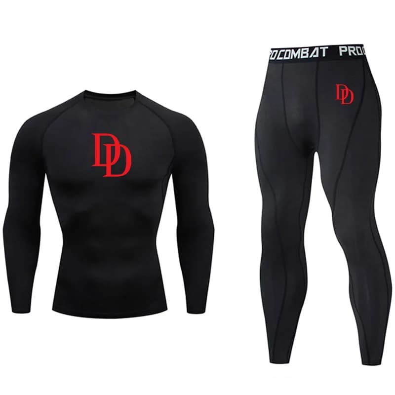 Intimo lungo Uomo Compressione Intimo sportivo Strato base Inverno Ciclismo Corsa Caccia Protezione solare calda Seconda pelle Collant Nuovo