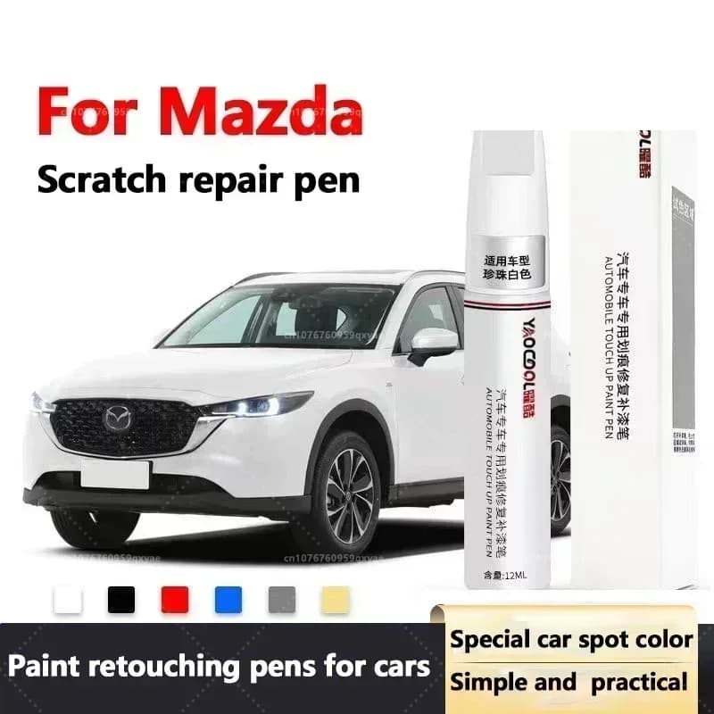 Per Mazda 3 CX3 CX4 CX5 Mazda 6 Vernice per auto Touch-up Penna Kit di riparazione graffi Cura della vernice Cera Vernice spray Trace Remover