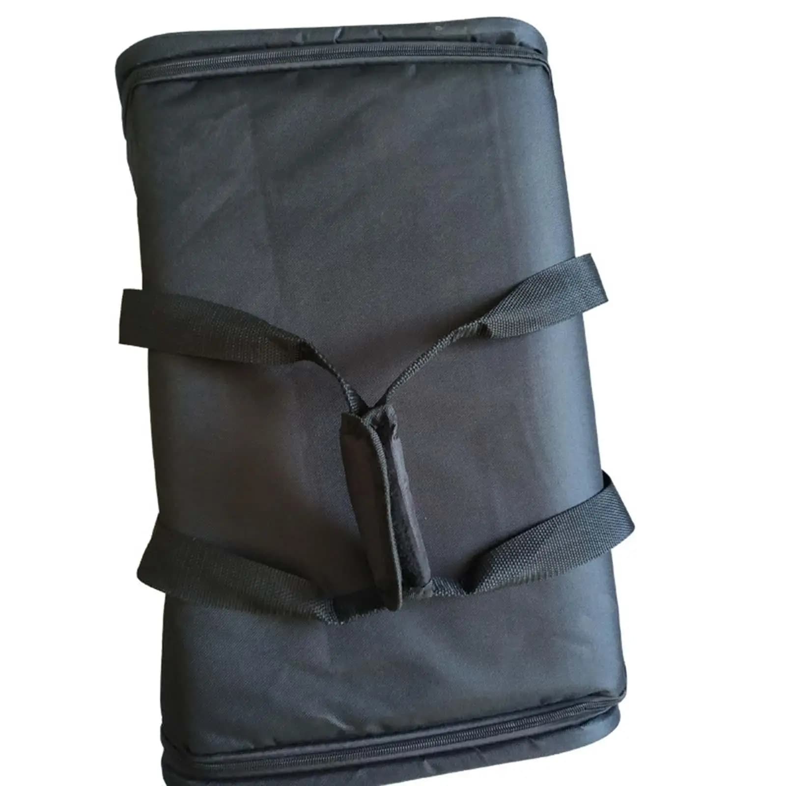 Percussion Gig Cajon Drum Storage Bag Oxford Cloth Waterproof Drum Box Cover with Shoulder Strap for Drumsticks and Accessories