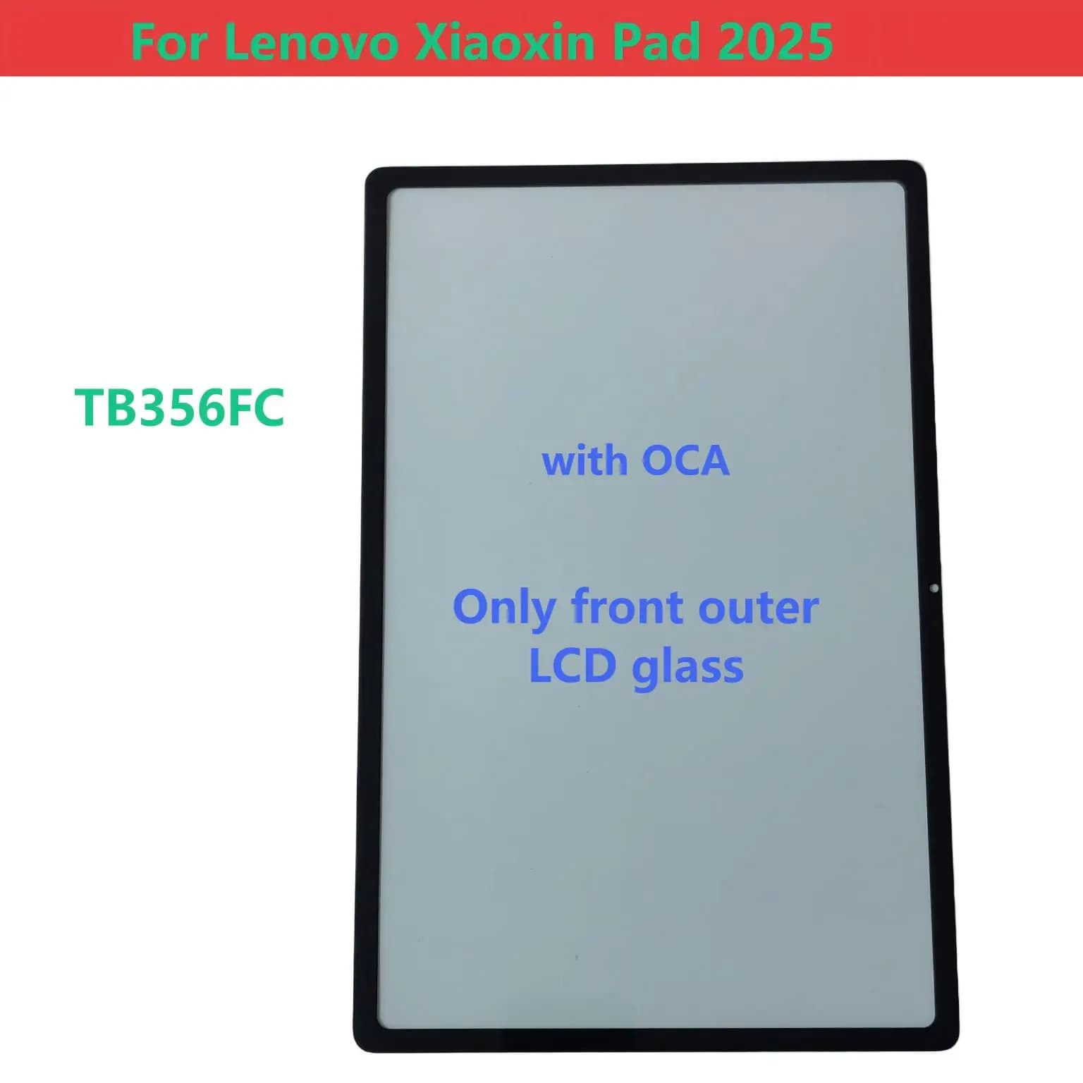 Pannello Touch Screen per Lenovo Xiaoxin PAD 2025 TB365FU, Vetro LCD Esterno Frontale con OCA