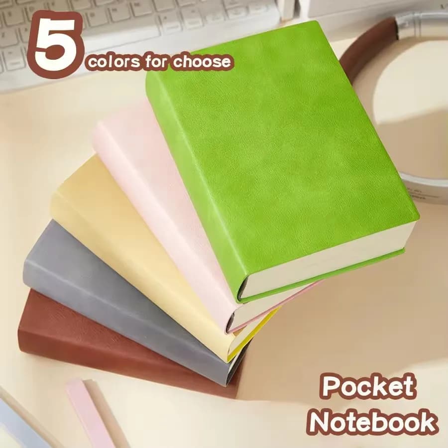A6 Super Thick 640 Pages Blank Notebook PU Cover Sketch Graffiti Notepad School Office Stationery