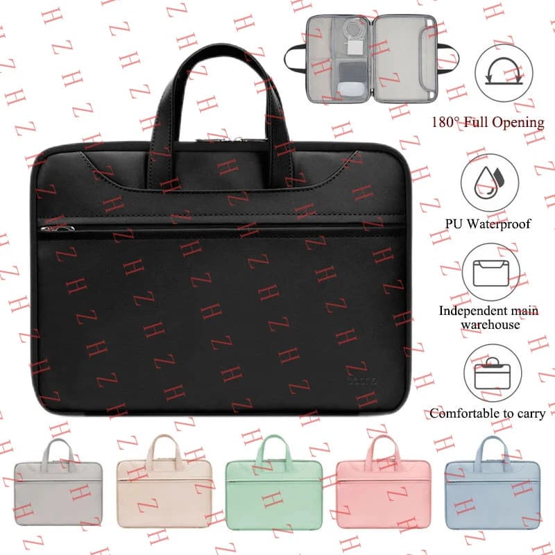 P+ Laptop Sleeve Bag 13 14 16 inch For Macbook Air Pro M3 Huawei Notebook Briefcase