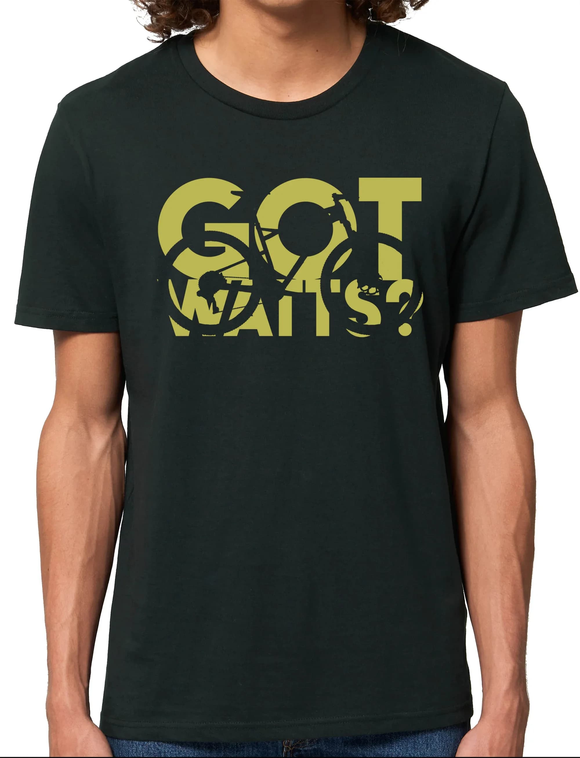 Got Watts? Men's gift t-shirt for cycling enthusiasts. Men's T-shirt with short sleeve neck in summer cotton New S-3XL