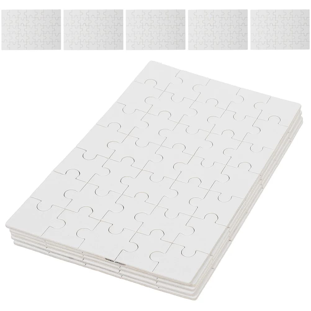 10 pezzi fai da te puzzle vuoto sublimazione trasferimento forniture artigianali puzzle in legno spazi vuoti termici giochi puzzle pezzi calore