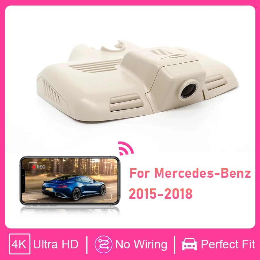Dash Cam UHD 4K 2160P Car DVR Dashcam For Mercedes-Benz C200 C300 W205 w208 15-18 For MB GLC Coupe C253 x253 16-18 S205 BJ 2017