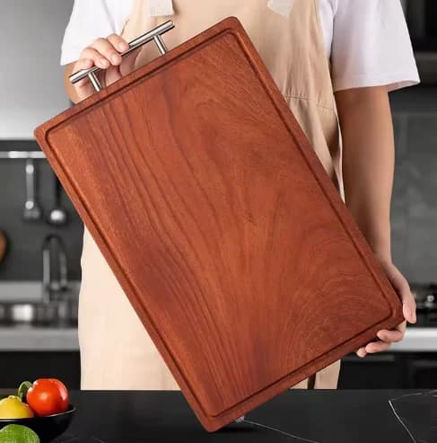Nuovo tagliere domestico in legno di sandalo nero, antibatterico e antimuffa