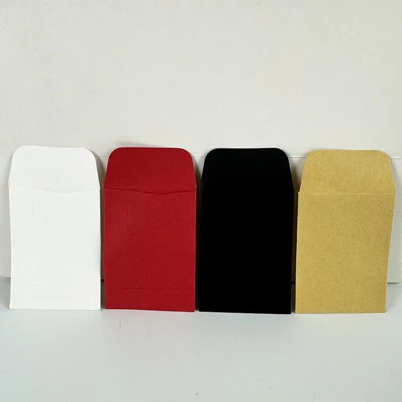 50pcs/lot 12x9cm Envelope Jewelry Parts Storage Bag for Card Earring Necklace Bracelet Gift Packaging Bags Mini Envelopes Bag