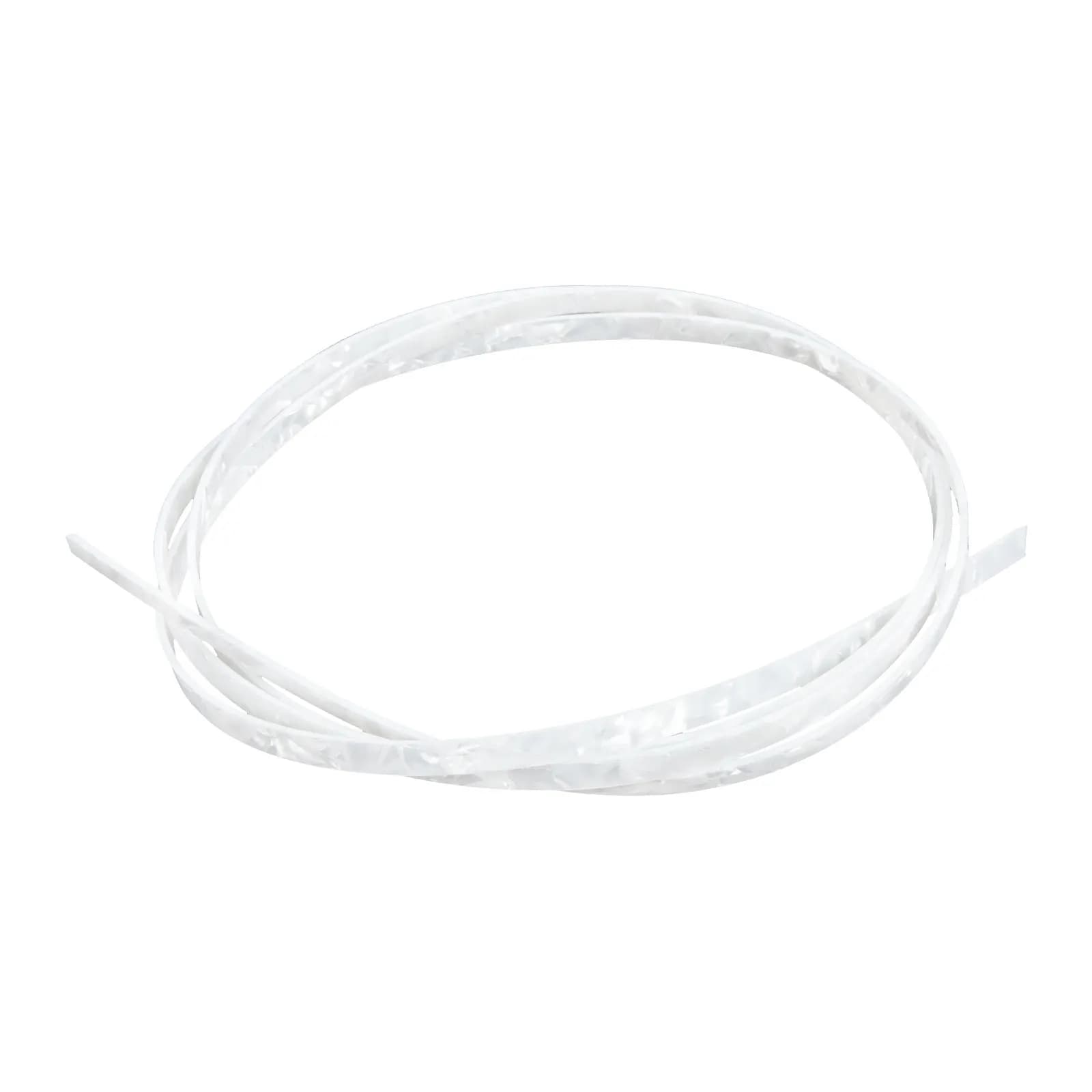 Sturdy ABS Plastic Guitar Binding Purfling Strip Decorative Edging Trim for Acoustic Classical Ukulele Protection White