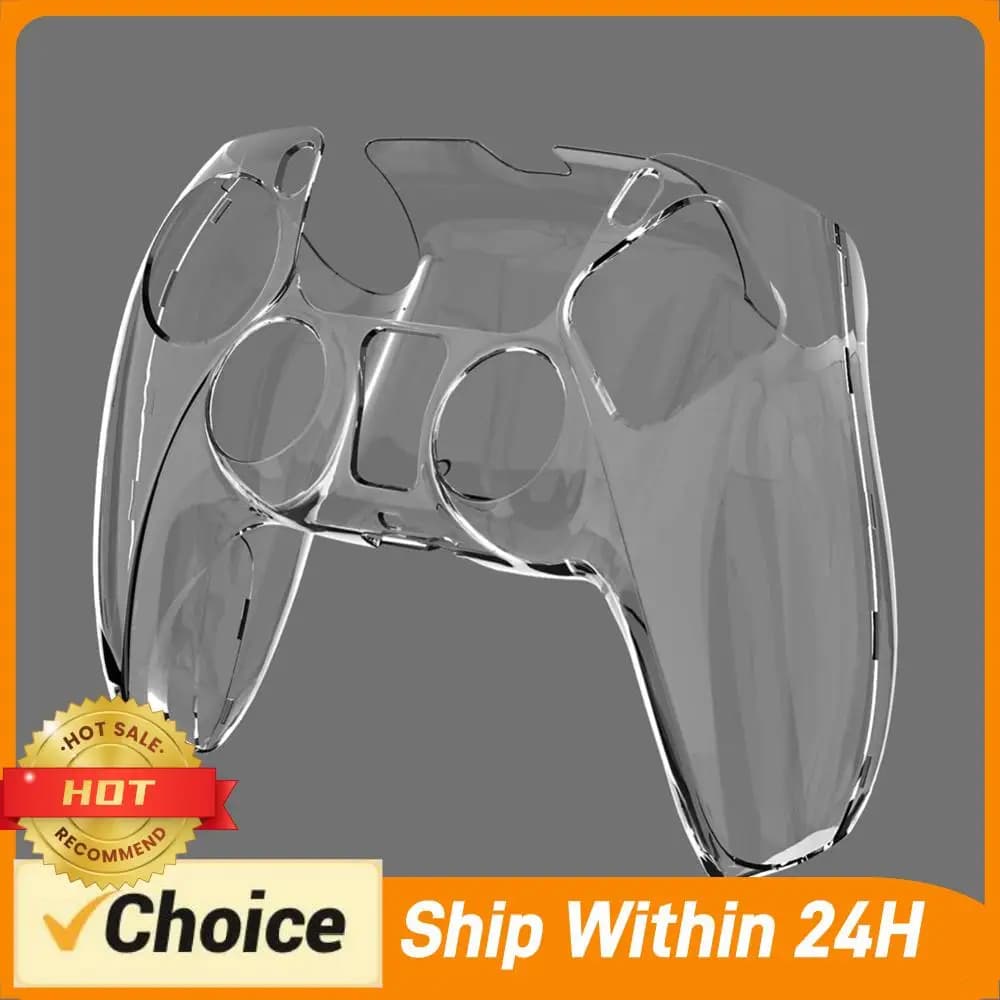 Accessori per Macchine Elettroniche, Cover Trasparente in PC Ultra Sottile, Custodia Protettiva per Controller PS5