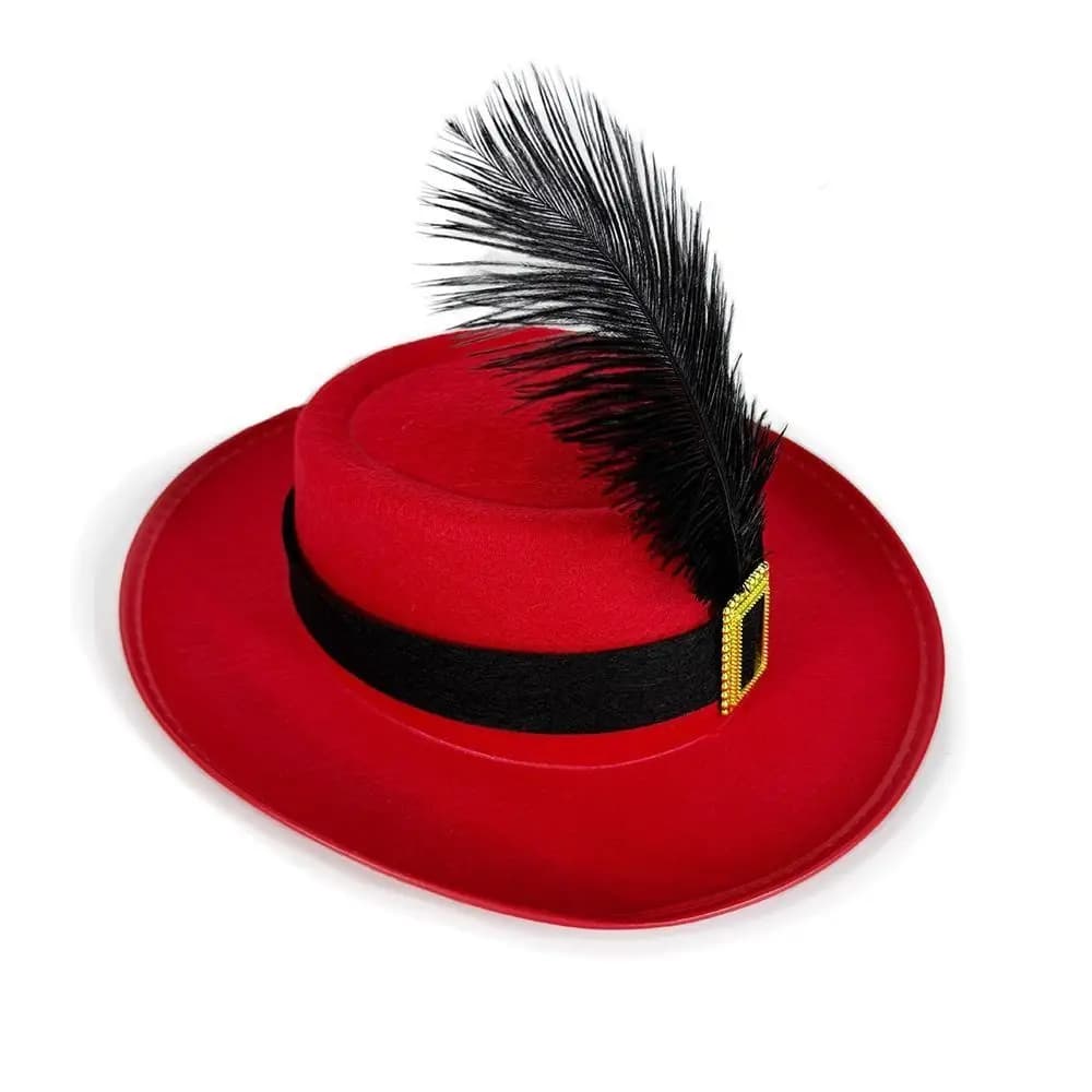 New Vintage Children's Feather Top Hat with Feathers Jazz Cap Magician Top Hat Black Performance Prop Hat Stage Performance