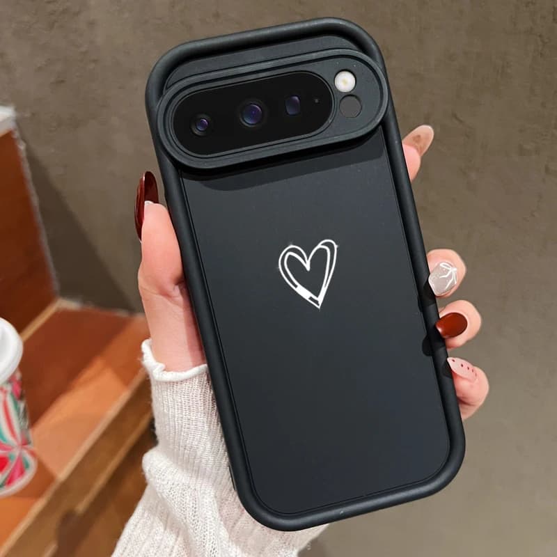 Custodia morbida con motivo semplice amore per Google Pixel 10 9 8 7 Pro 9A 8A 7A Pixel 9 10 Pro XL Custodie per telefono antiurto in tinta unita