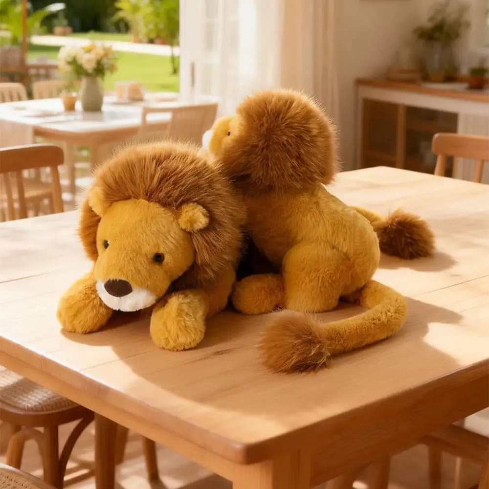 New Design Soft Lion Stuffed Animal Plush Pillow Emotional Support Cute Plush Toy 17.72inch Stuffed Toys