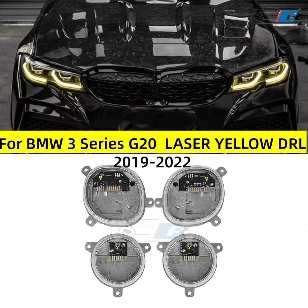 Modulo LED DRL giallo limone CSL compatibile con BMW Serie 3 G20 G21 320i 330i M340i 340iX 2019-2022, faro laser 63118496134 8496134
