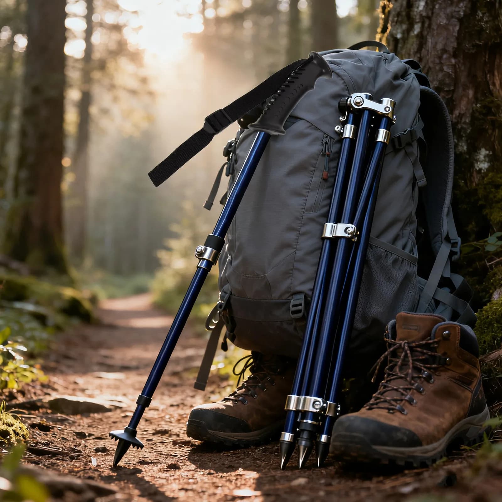 Set di 4 impugnature ergonomiche nere da 20 mm per bastoni da trekking, impugnatura di ricambio dritta con cinturino da polso per bastoni da passeggio