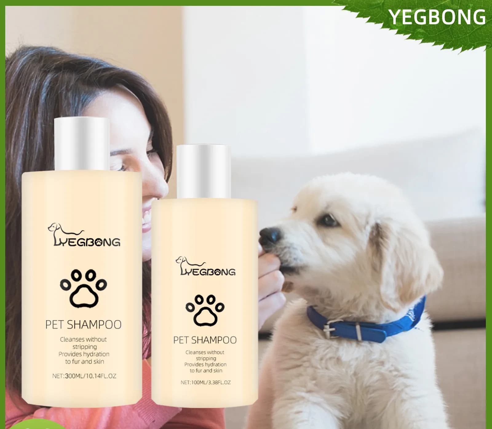 Shampoo per animali domestici Shampoo detergente delicato per peli di cani e gatti Shampoo levigante non aggraffante
