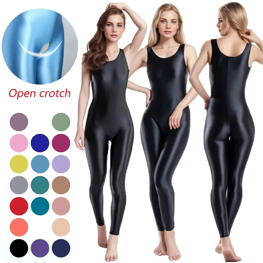 Tuta da donna senza maniche in ecopelle Body Shaper Vita Trainer Corsetto Leggings attillati Canotta Shapewear per effetto dimagrante